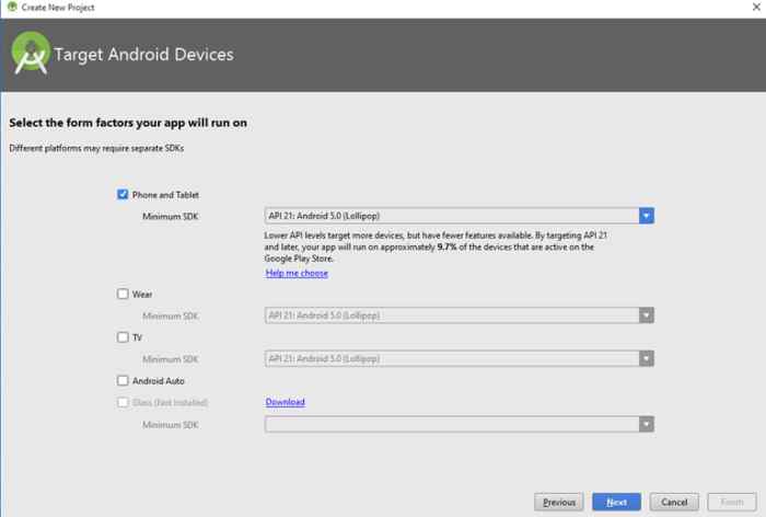 target android devices